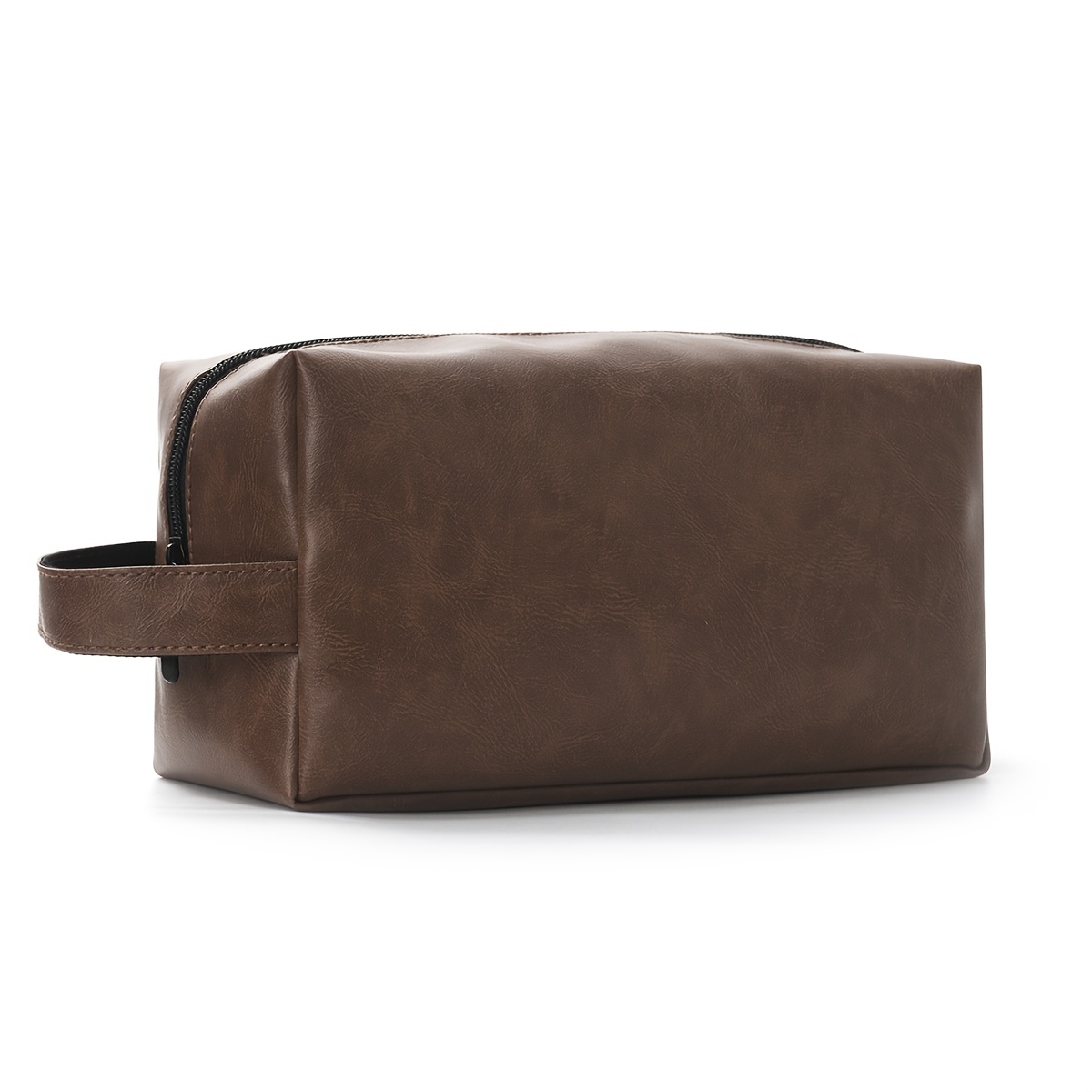 TEMU Neceser de Negocios para Hombre, Bolso de Almacenamiento Retro de Gran Capacidad, Neceser de Afeitado Portátil, Bolso de Almacenamiento de