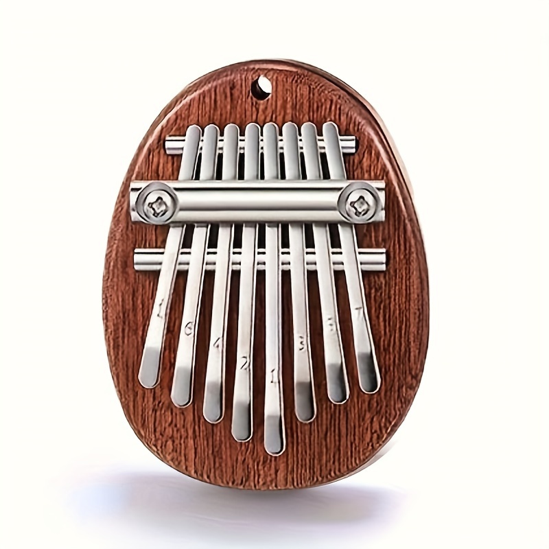 8 Keys Mini Kalimba High Quality Exquisite Finger Thumb Piano Music Accessory Pendant Gift, Christmas And Halloween Gift, Thanksgiving Gift