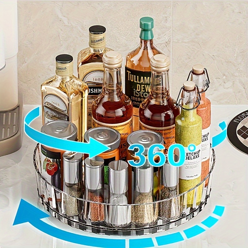 

360° Rotating Organizer, Plastic Countertop For Kitchen, , , Table, Fridge, Bathroom, - Storage For And , , Bins & For Organization