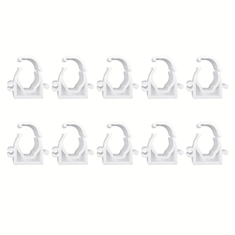 10pcs Of 16mm Plastic Ppr Clamps For Securing Water Pipes And Hoses, Including Support Clips