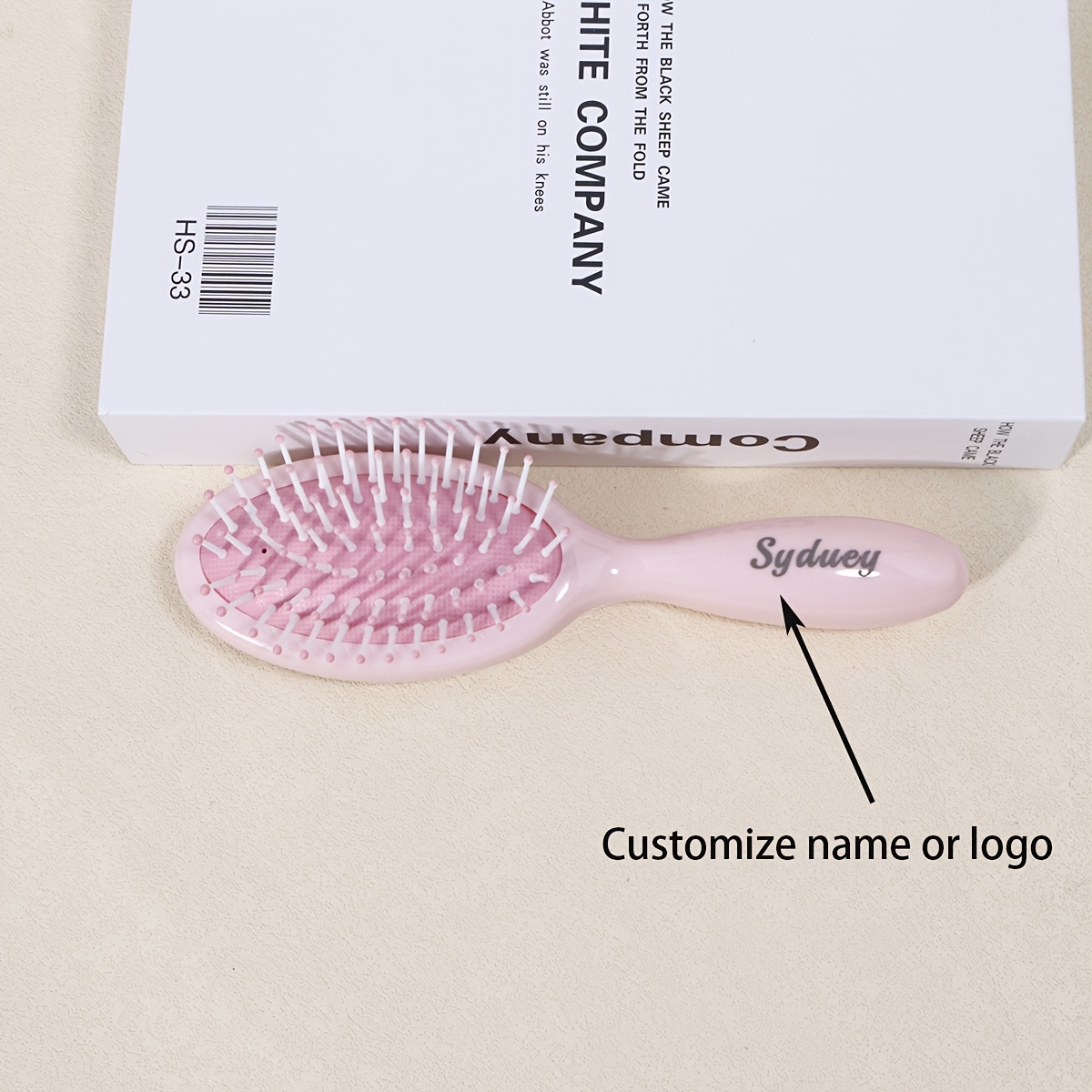 TEMU [customization] 1pc Customized Air Cushion Comb, Scalp Massage Comb, Suitable For Any Hair, Customizable Name, Suitable For Gift Giving, Partner