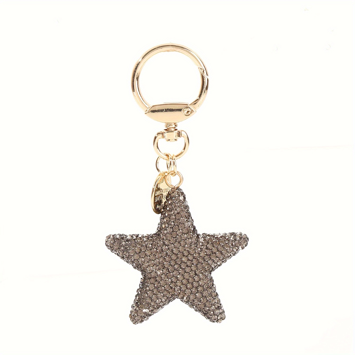 Full Five-pointed Star Keychain, Creative Car Key Pendant, Fashionable Tag With Openable Five-pointed Star Key Ring