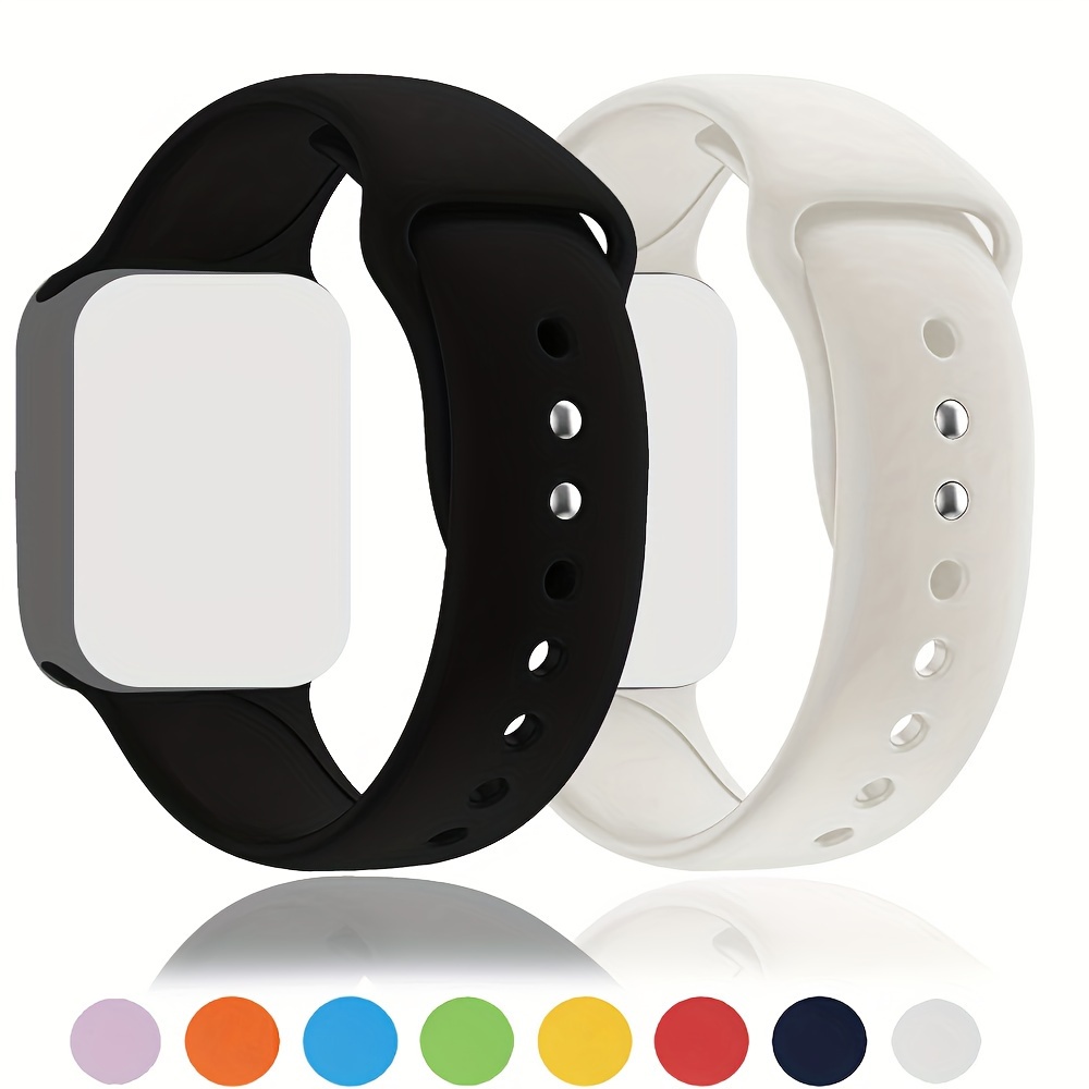 

Bracelets En Silicone Souple Ajustables Compatibles Avec Iwatch 42mm 44mm 45mm 41mm 38mm 40mm 49mm Pour La Série Ultra SE 6 5 4 3 2 1 D'accessoires De Montre Intelligente.