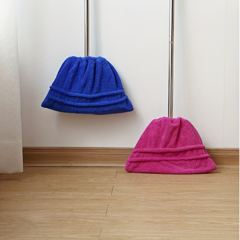 

Polyester Dusting Cloth Set, Woven Reusable Broom Cover, Thickened Coral Fleece, Absorbent Cleaning For Living Room, Bedroom, Kitchen, Glass, Floor - 1 Piece