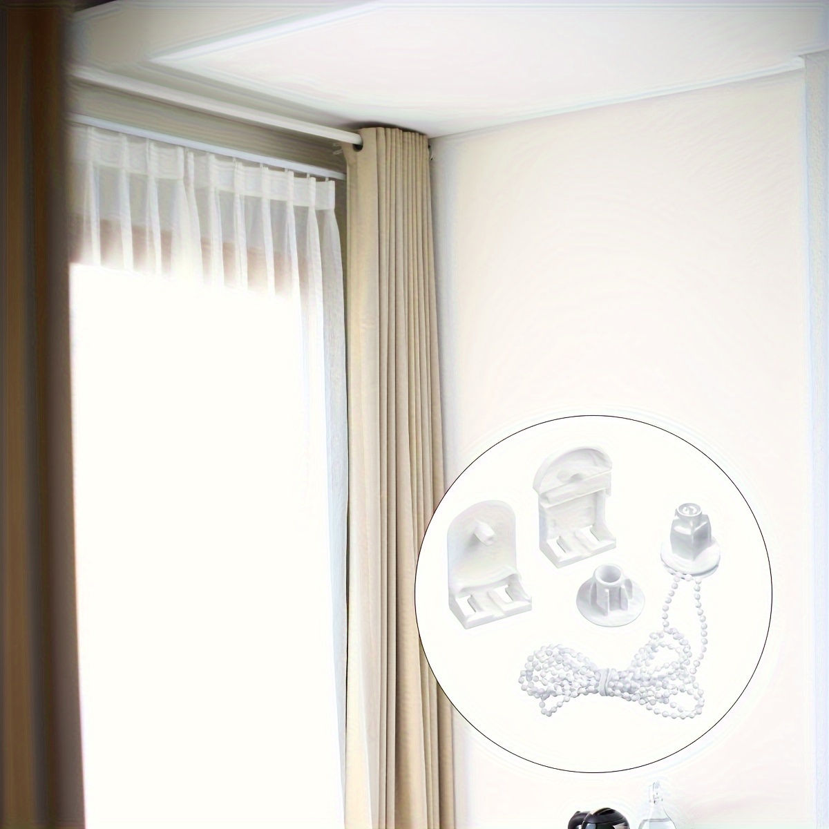 Kit Riparazione Tende A Rullo 17 Mm - Raccordi E Pezzi Di Ricambio Per Tapparelle Avvolgibili - Foto 2