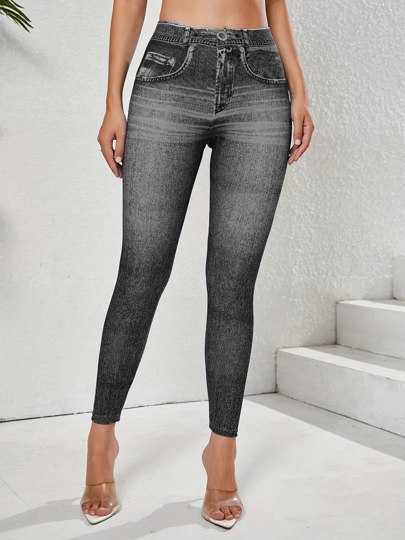 New Look Denim Look Tights New Look Jenna Lift And Shape Skinny