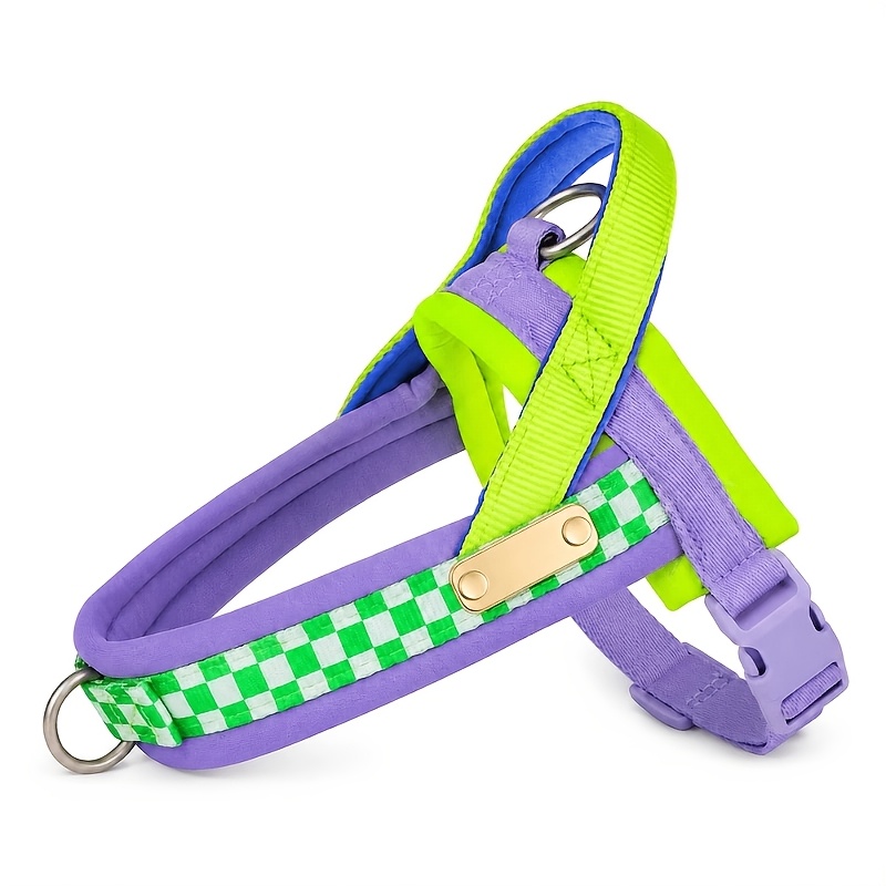 TEMU Customizable Pet Dog Sling, Comfortable, Breathable, Adjustable Color Stitching Belt-type Dog Sling, Lightweight Anti-escape Walking Sling,