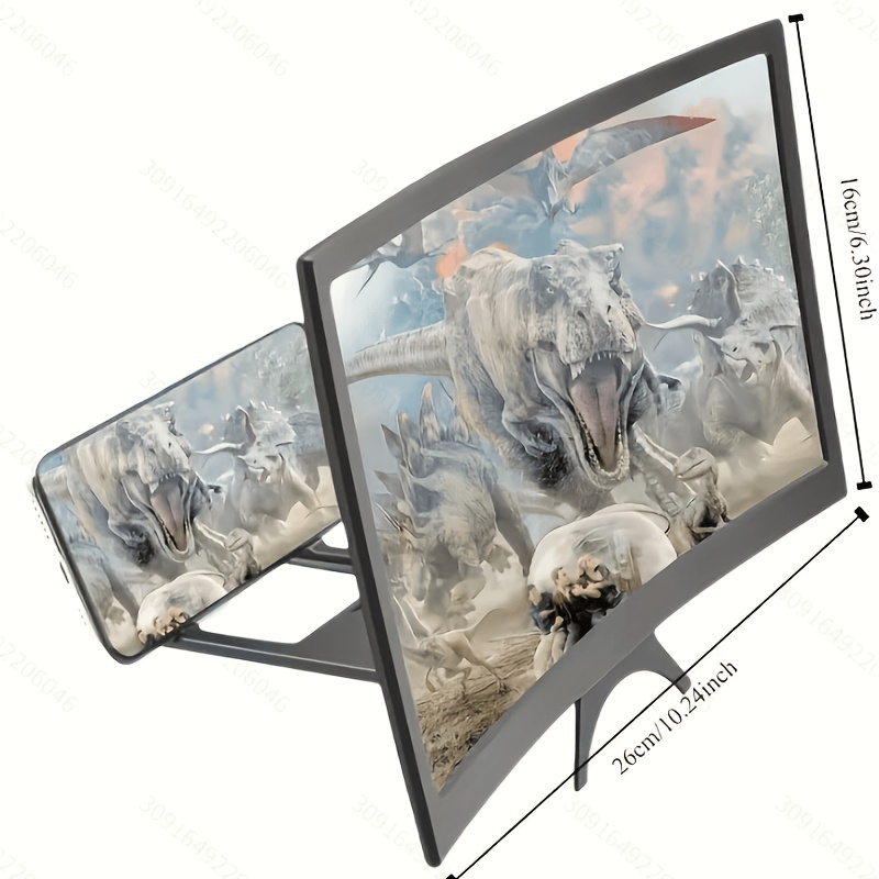 ausgezeichnete neue 3d-14-zoll- -projektions-faltständer für augenschutz, 3d hd handy-bildschirmvergrößerer - tragbares mobile display gerät,   zum ansehen von filmen, spielen und präsentationen, kompatibel mit allen smartphones