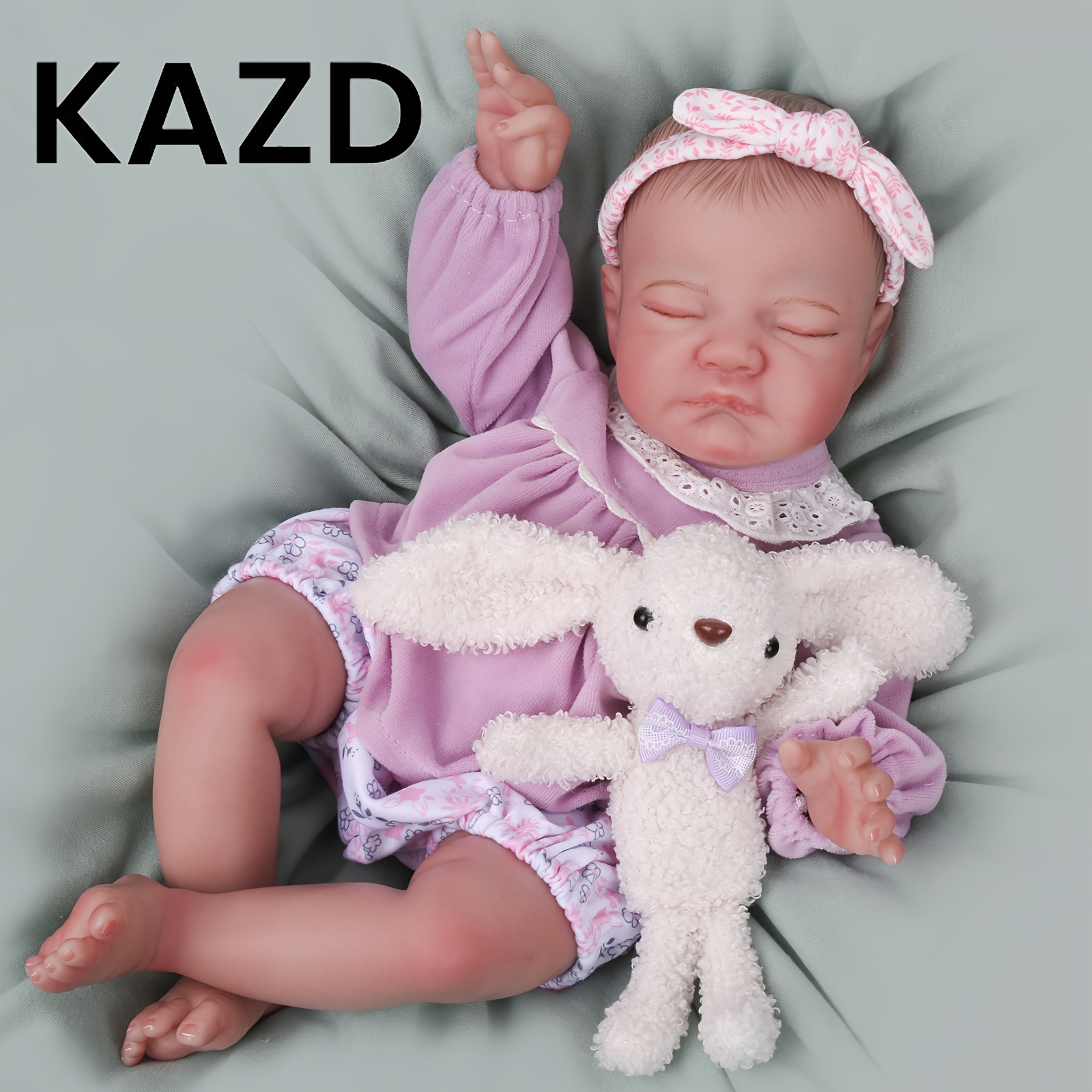 

Kazd Lifelike Reborn Baby Dolls - 20 Inch Soft Body Realistic Newborn Doll Sleeping Girl August Real Life Dolls With Clothes And Toy Accessories Gift For Kids Age 3+