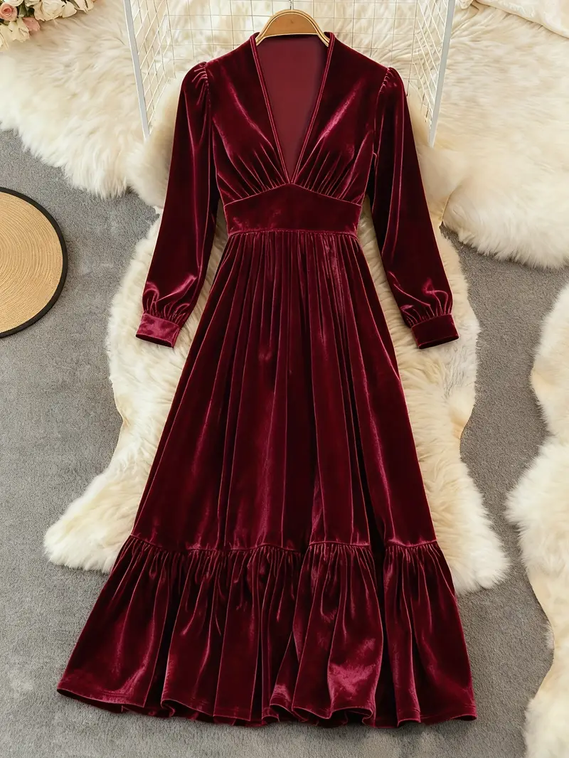 christmas party dress tall red party dress woman Trendy, Chic Women's Clothing Boutique lalavon Holiday Party Dress for Women, Red,