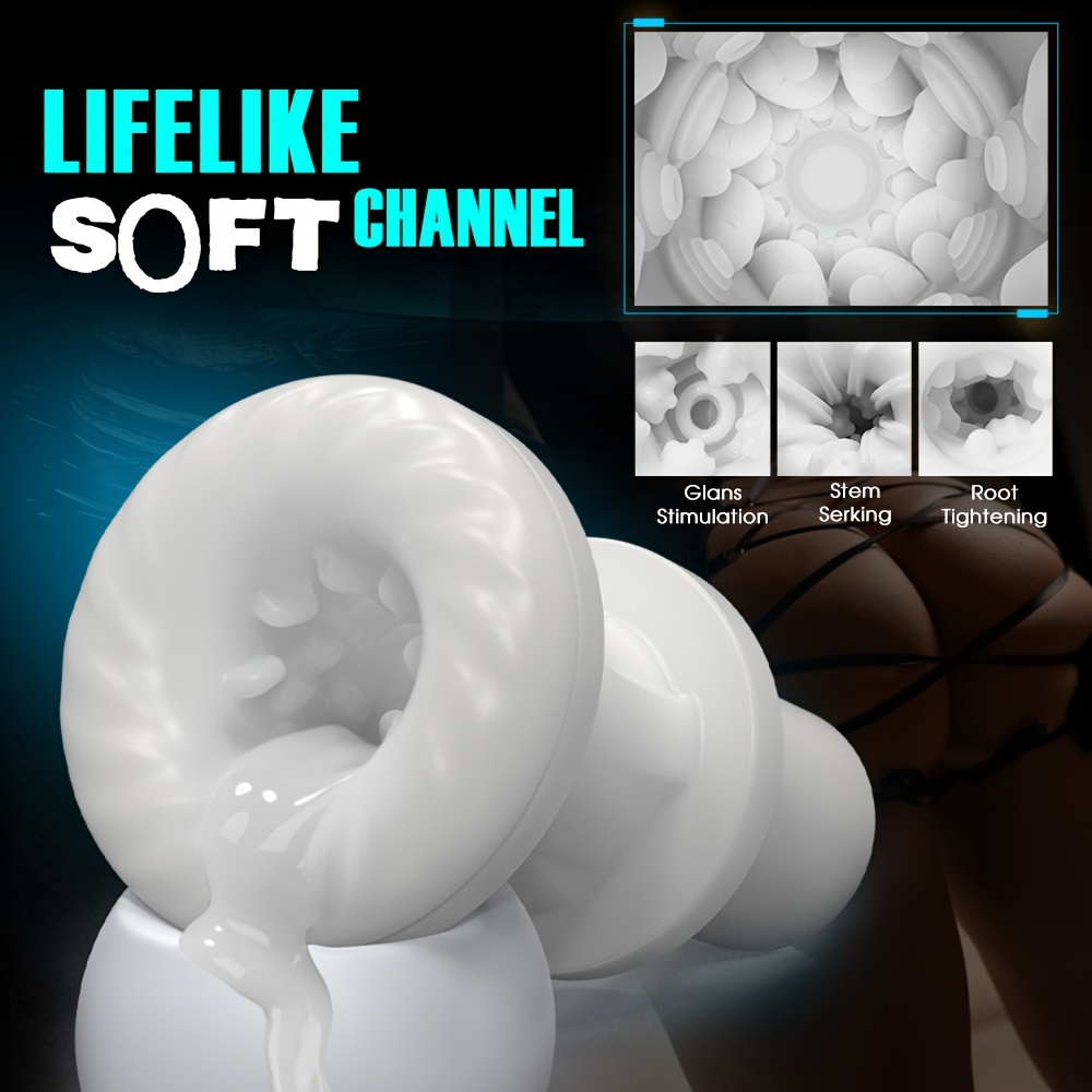 Automatic Male Masturbator Sex Toys For Men - Adult Toy Male Sex Toys With 7 Thrusting Modes, Hands Free Pocket Pussy Sex Machine With Wearable Strap