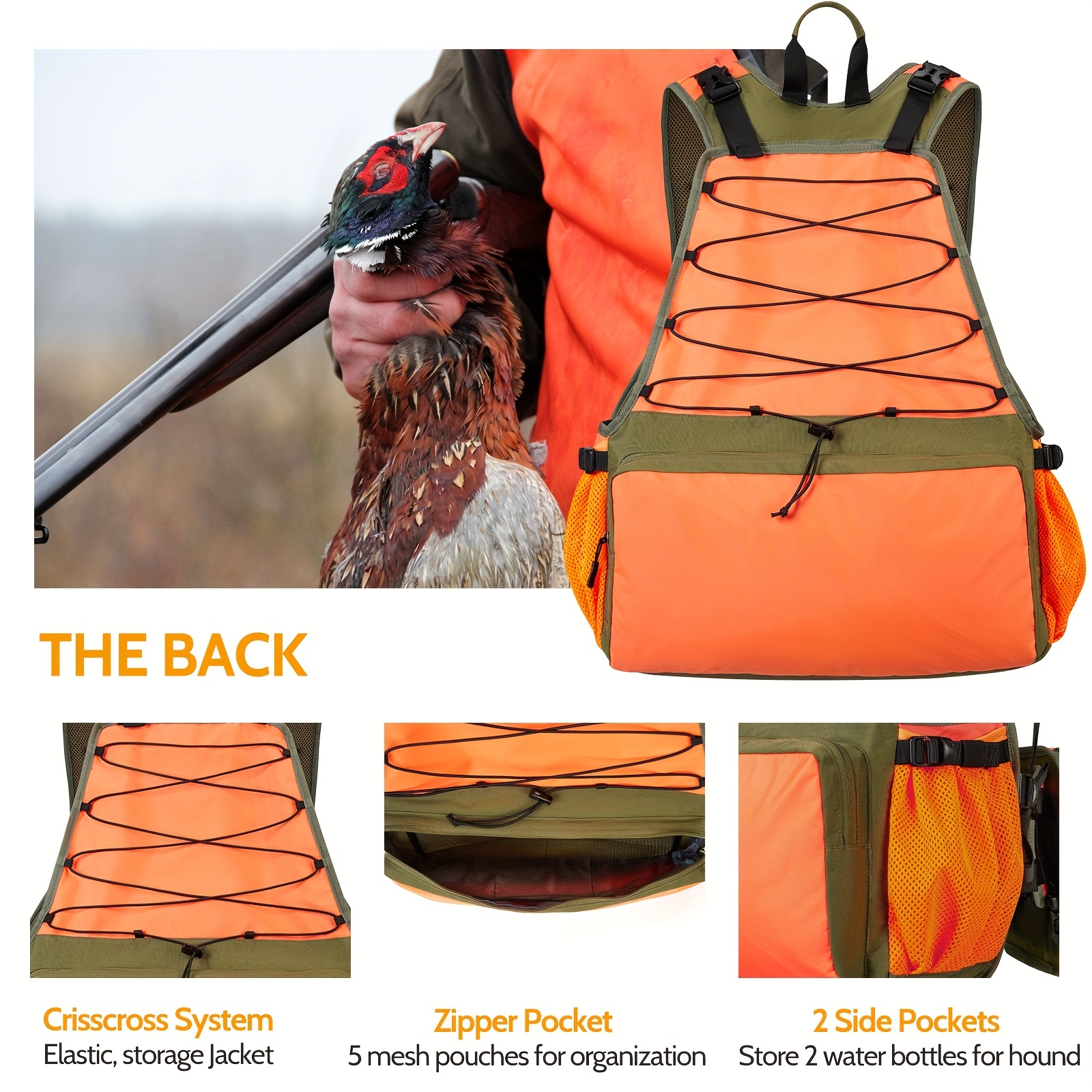 Upland Hunting Vest Back View