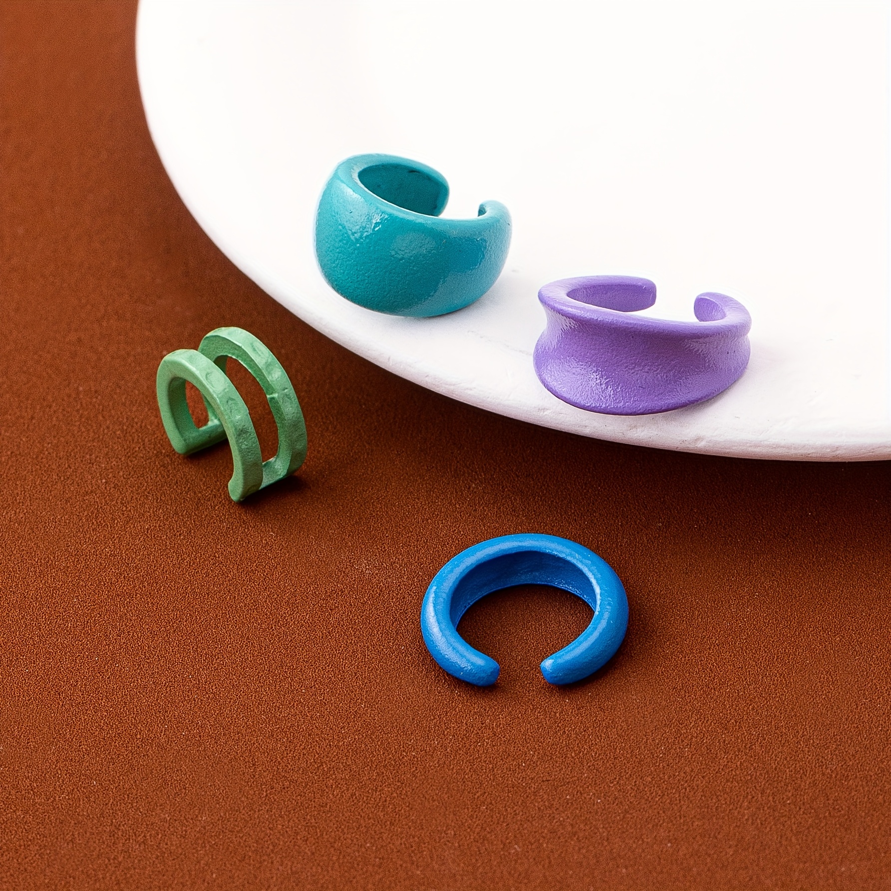 4pcs Clip Earrings Set for Women, Non Piercing Design