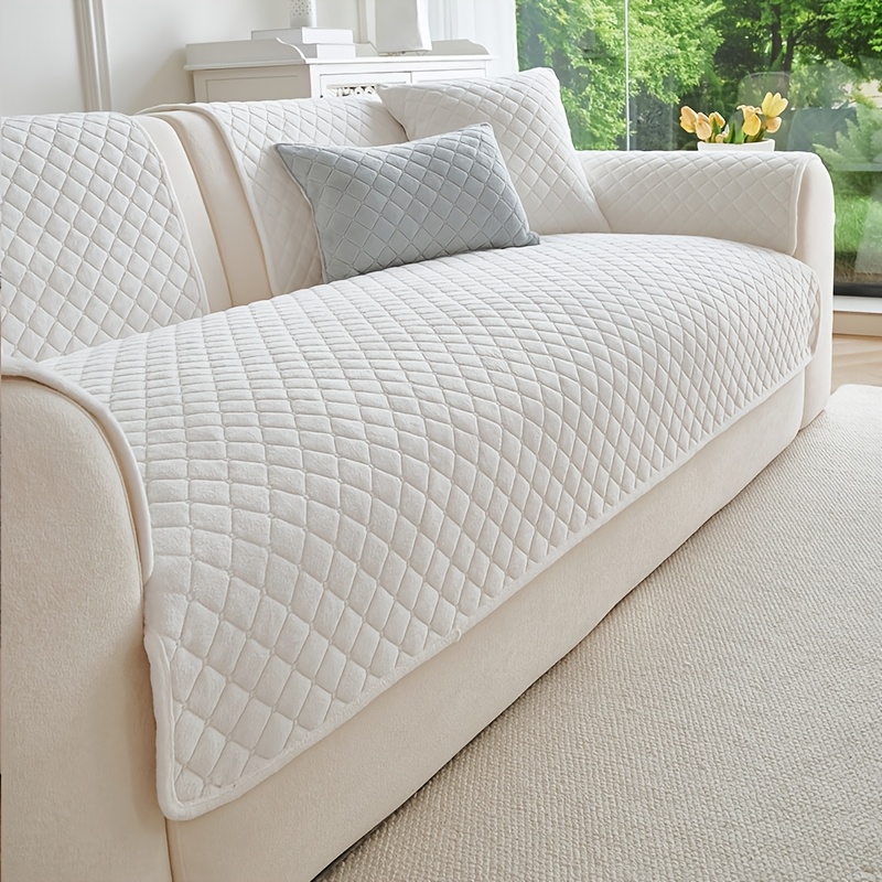 TEMU 1pc Simple Technology Embossed Monochrome Sofa Cushion With Design, In Multiple Colors. Sofa Of Machine-washable And Hand-washable And Decorate