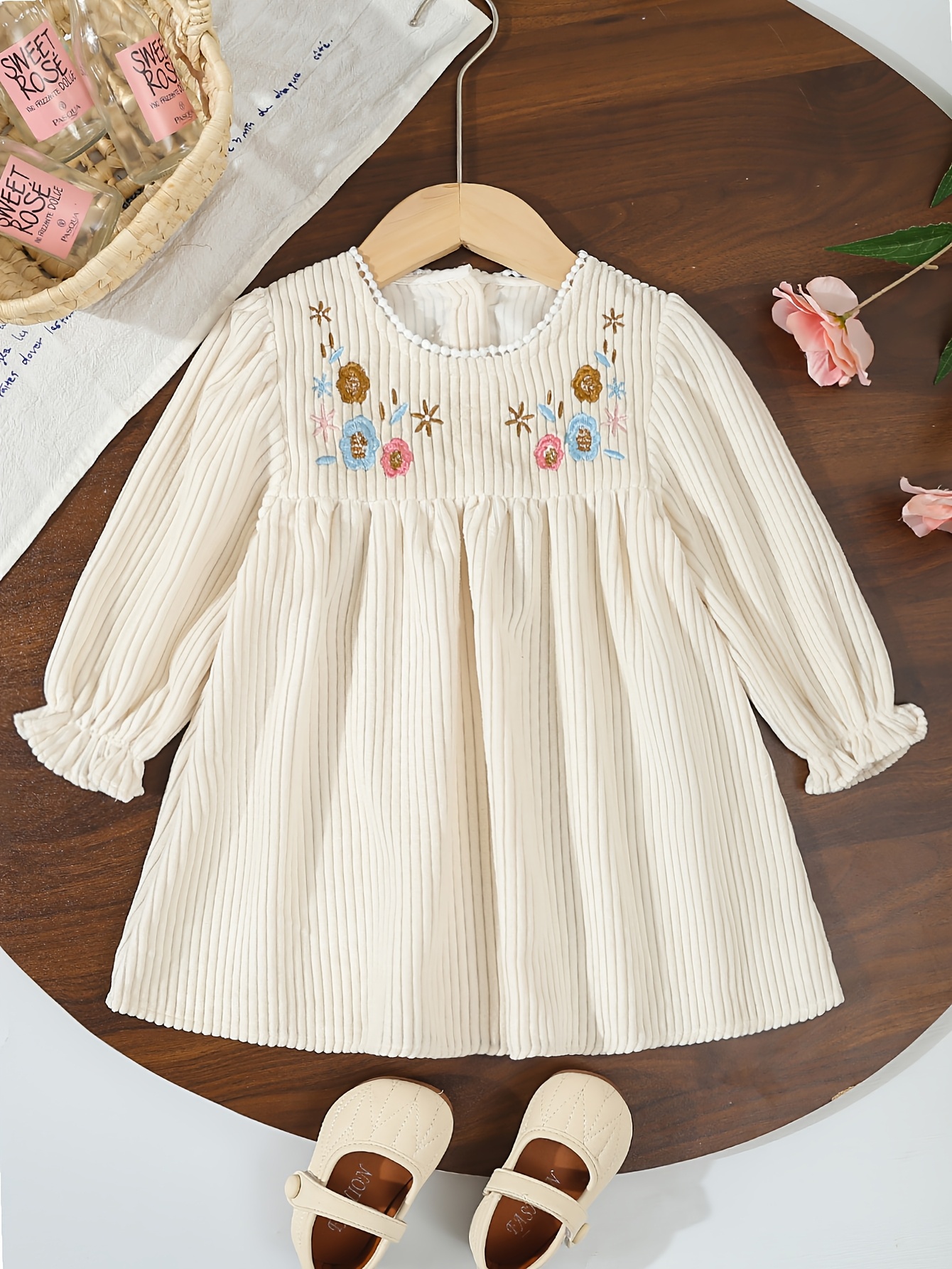 chinese dress ladies Baby Girl Light Blue Long Sleeve Dress main image 1