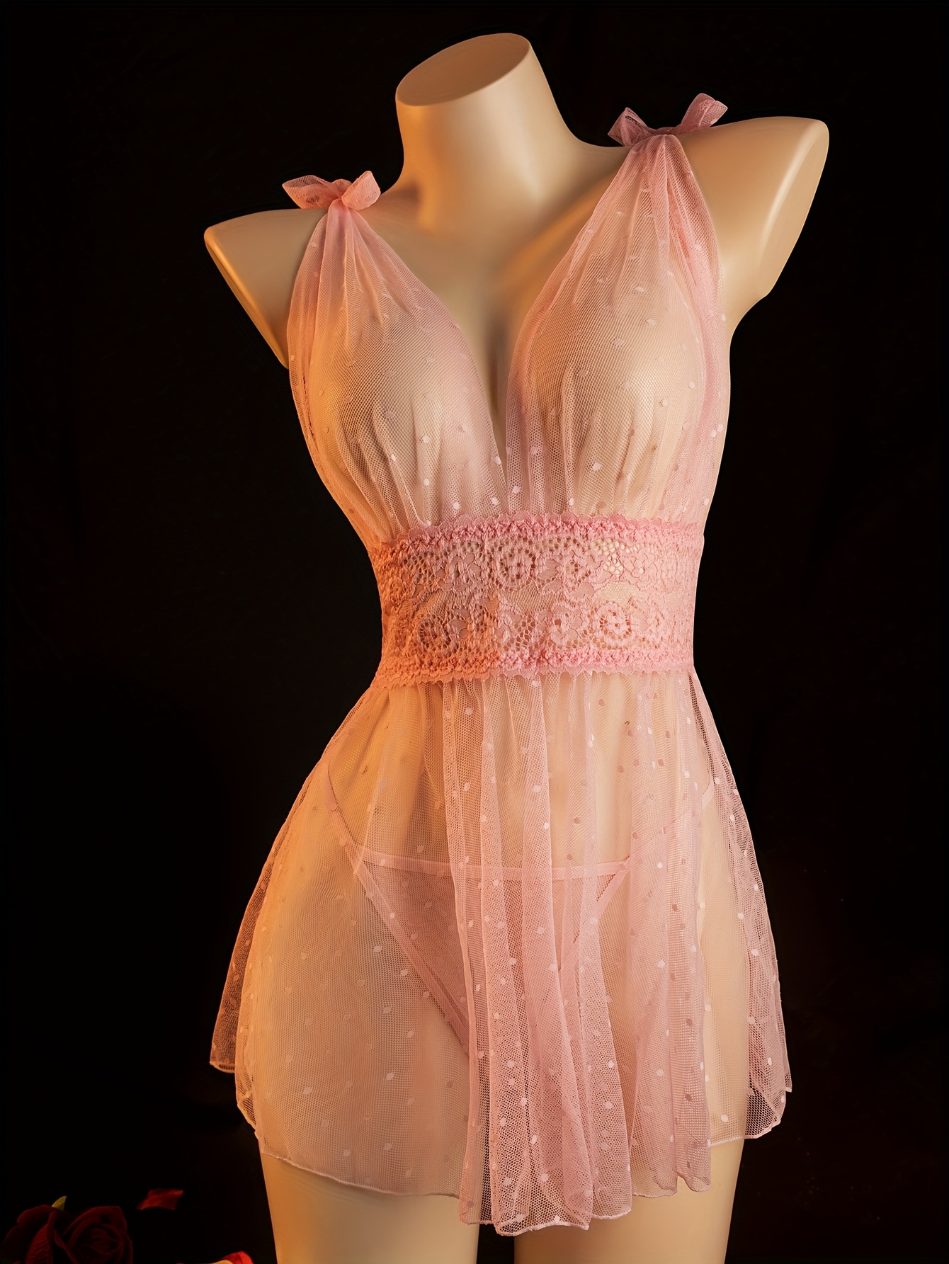 set hot polka dot halter dress thong - Temu South Africa