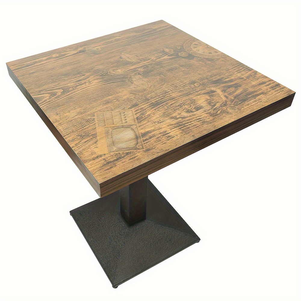 Bar Table Bistro Table, 60cm , Vintage Square Dining To (vintage Clock)