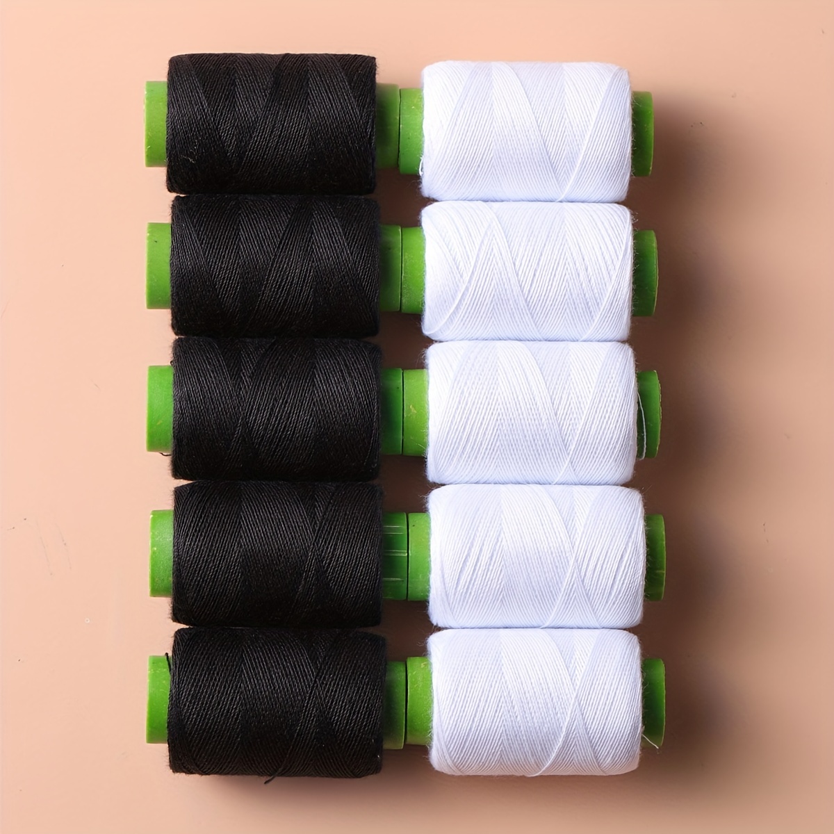 

Home Use 5 White + 5 Black Sewing Threads Suitable For Sewing Machines And Hand Sewing Clothes