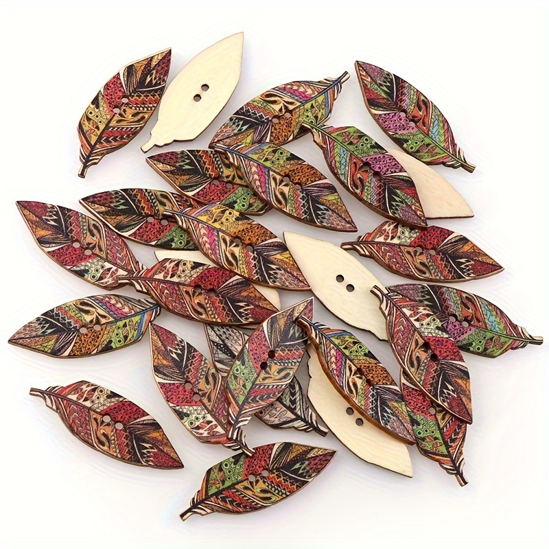 

30 Pcs / - Diy Wooden For , For Clothing, Sewing, Scrapbooking Accessories (size: 1.5cm X 4.2cm / 0.59inch X 1.65inch)