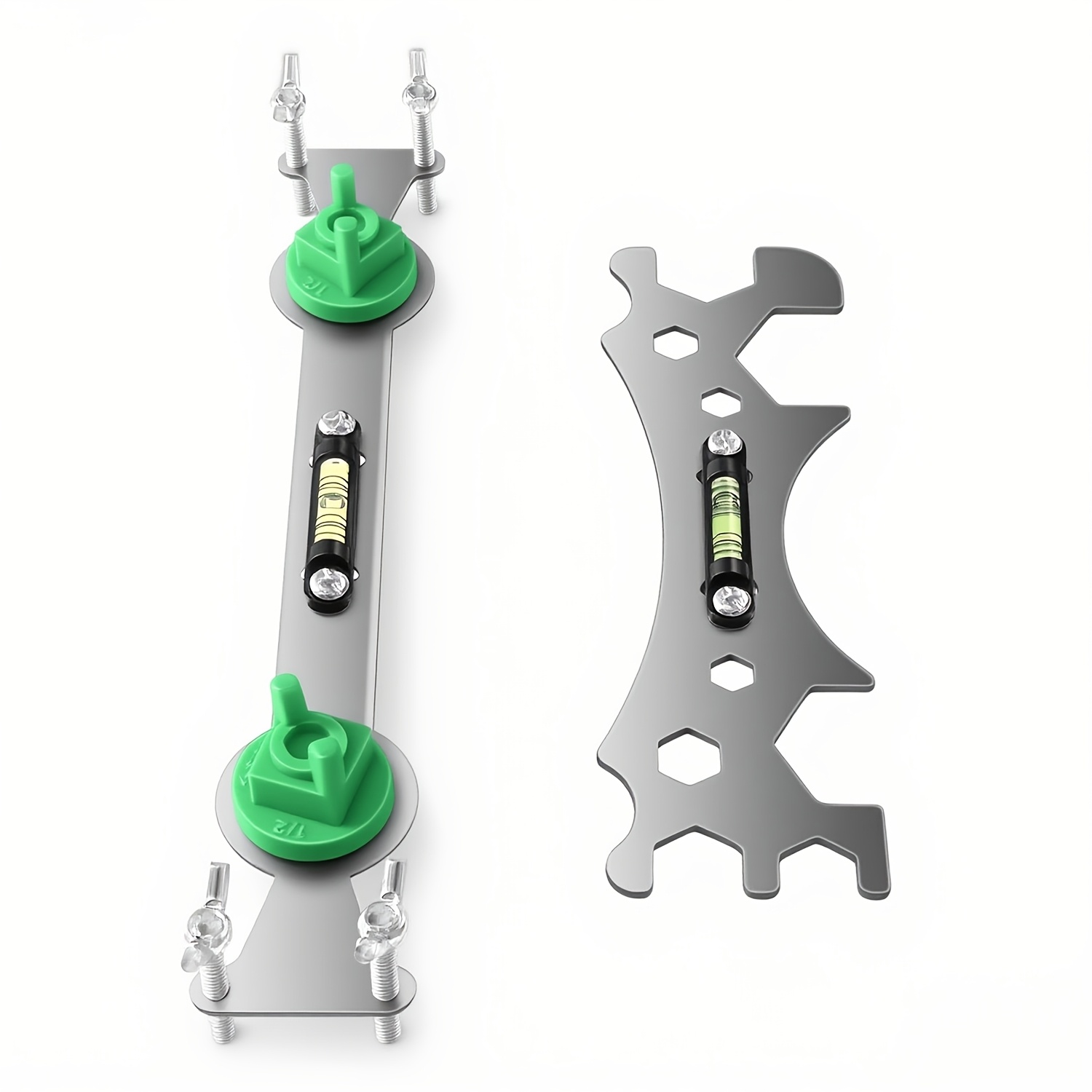 TEMU Kit de 2 clés localisatrices de tuyaux d'eau pour salle de bain, clé de plomberie multifonctionnelle réglable, régulateur fixe de tuyaux d'eau