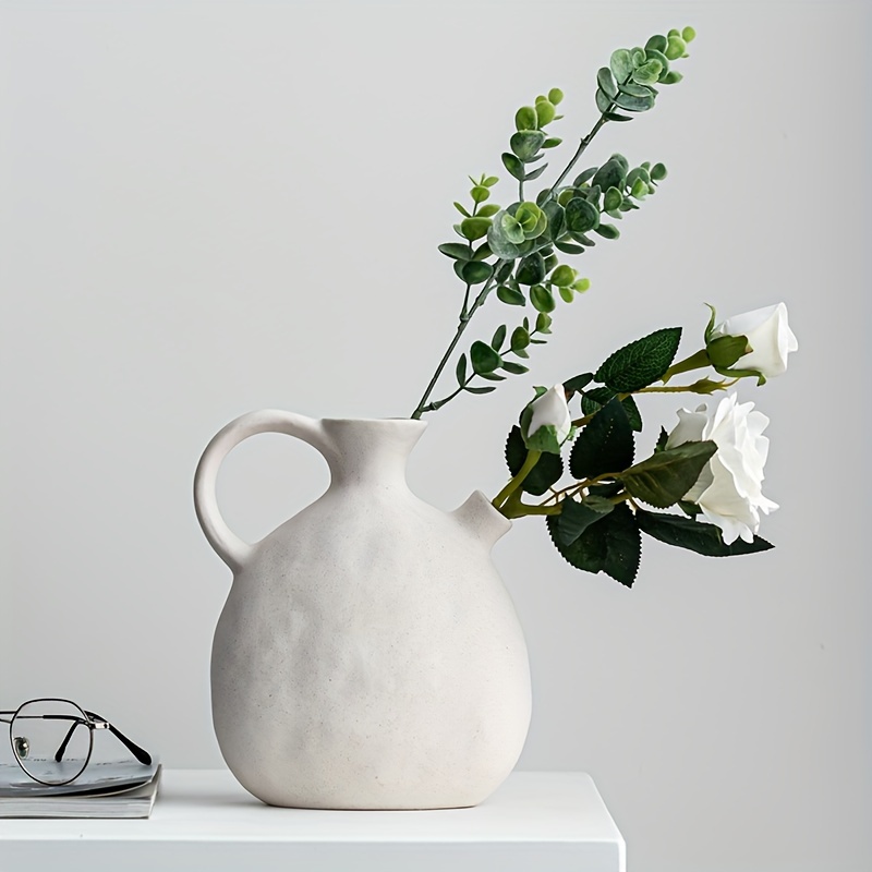 Diseño abstracto jarrones de cerámica hechos a mano el patrón de flores  secas decoración suave - China Jarrón y Jarrón de cerámica precio