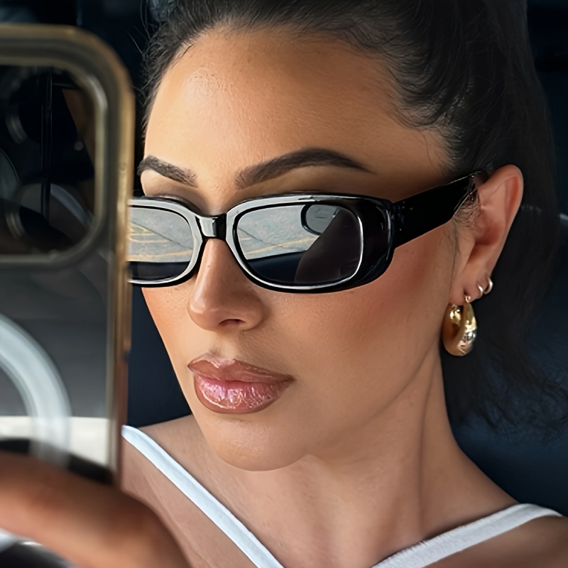 

Trendy Square Fashion Glasses - Anti-reflective, For Travel &