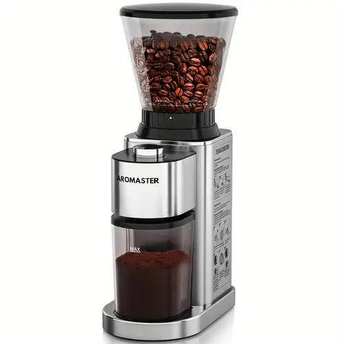 burr coffee grinder coffee bean grinder stainless steel coffee grinder electric 24 grind settings espresso pour over cold brew coffee maker