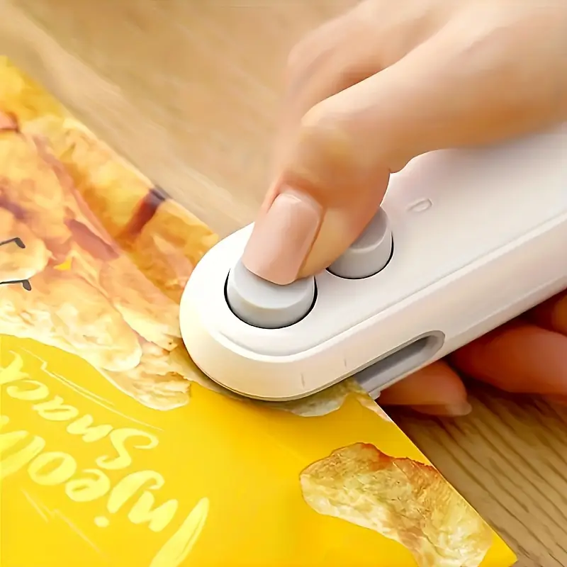 portable hand pressed bag sealer usb charging rechargeable lithium battery 150 mah capacity for home use details 0