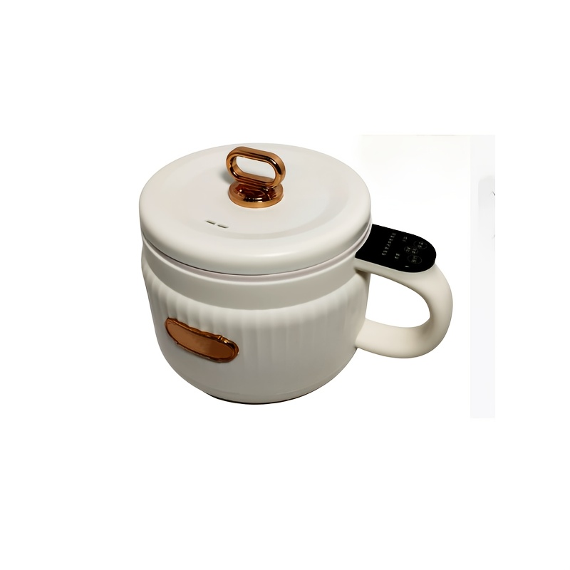 mini electric cooker with non stick pot compact multifunctional small cooking appliance suitable for soup tea low power 600w plug in type socket dorm office small kitchens Product details 3
