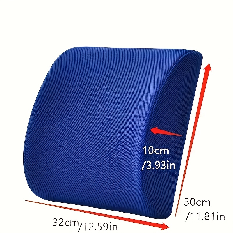 1pc   inspired lumbar pillow blue geometric pattern breathable mesh fabric zipper closure for   ideal for office chairs car seats adult use only       accessory anime theme pillow zippered lumbar support lumbar support pillow Product details 2