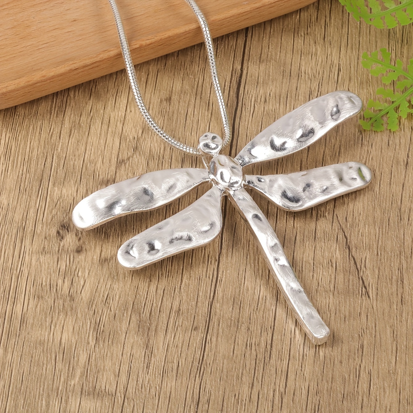 Women's Dragonfly Pendant Long Sweater Chain Necklace