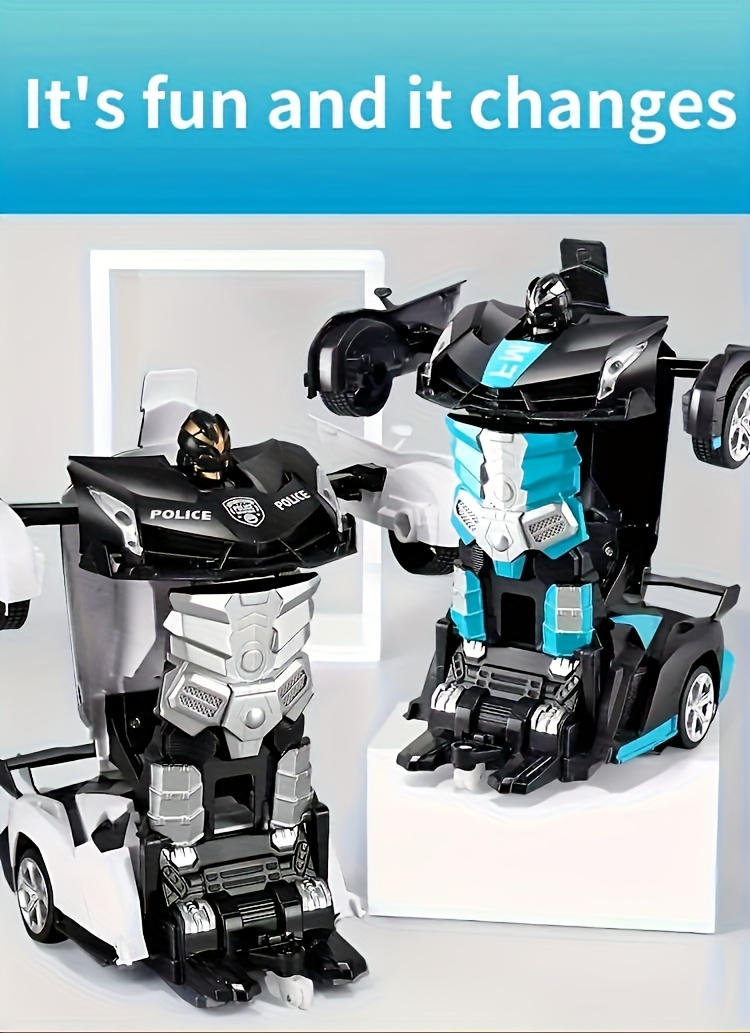 Remote Control Transforming Car-robot Toy, Electric Remote Control Robot Deformed Car, Car Model, Outdoor Sports Toy, USB Rechargeable Battery Christmas, Halloween, Birthday Gift