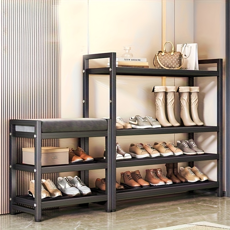 HOT Wooden Shoe Storage Shoe Rack With Seat Amazon
