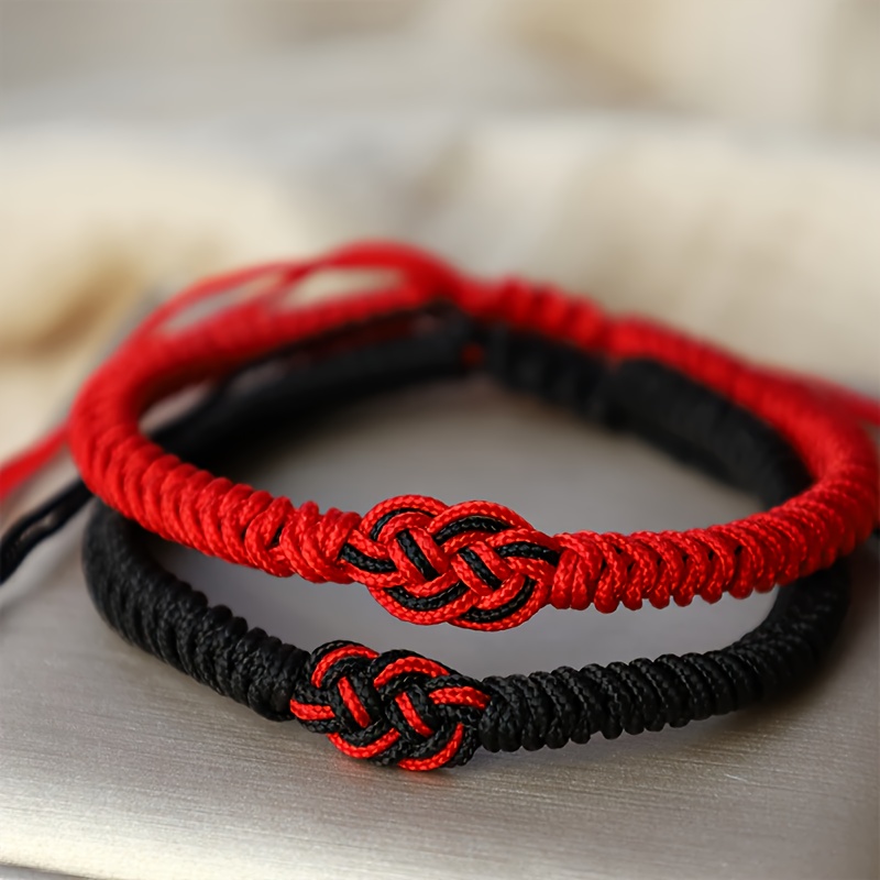 2 Tibetan-style Blessed Stone Bracelets For Protection