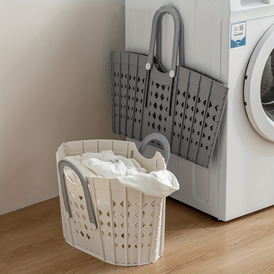 

1pc Foldable Laundry Basket For Home, Toy Storage Basket For Dirty Clothes, Wall-mounted Laundry Hamper For Bathroom, Laundry Organization And Storage For Bathroom Bedroom Laundry Room Dorm