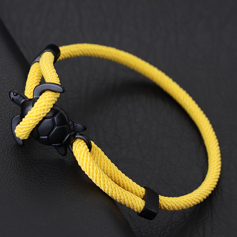 Men's Nylon Adjustable Rope Bracelet, Stylish Unisex Accessory