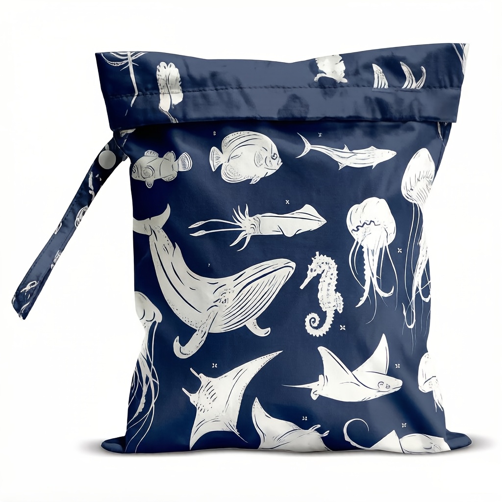 E-shop Gepäck-Organizer-Tasche, Damenhandtasche, wiederverwendbare nasse Aufbewahrungstasche, für Badeanzüge, Reisen, Strände, Schwimmbäder, schmutzige