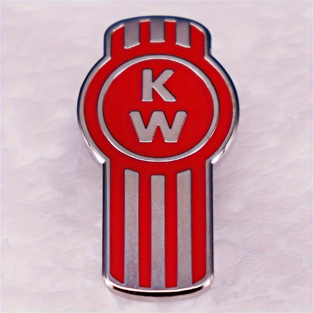 

For Truck Company Enamel Pin - Classic Red Metal Brooch For Car Enthusiasts, Fashion Accessory For Clothes & Bags