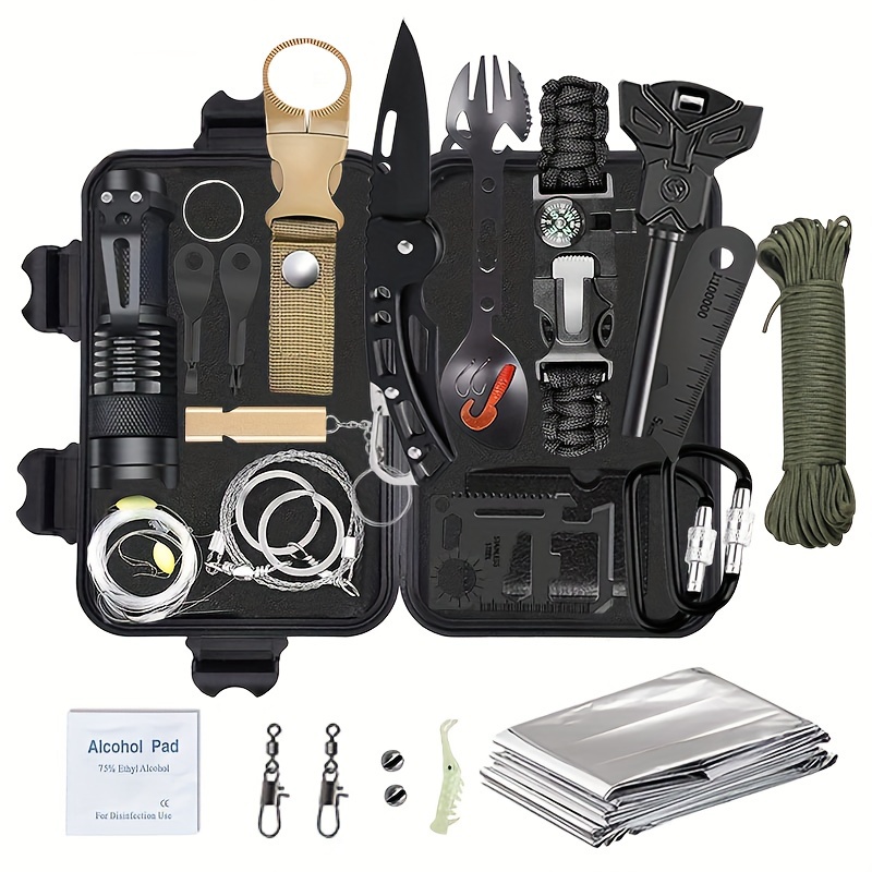 31 32 In 1 Survival Gear Survival Kit Emergency Kit Equipment Gear Camping  Accessories For Outdoor Emergency Camping Hiking - Sports & Outdoors - Temu