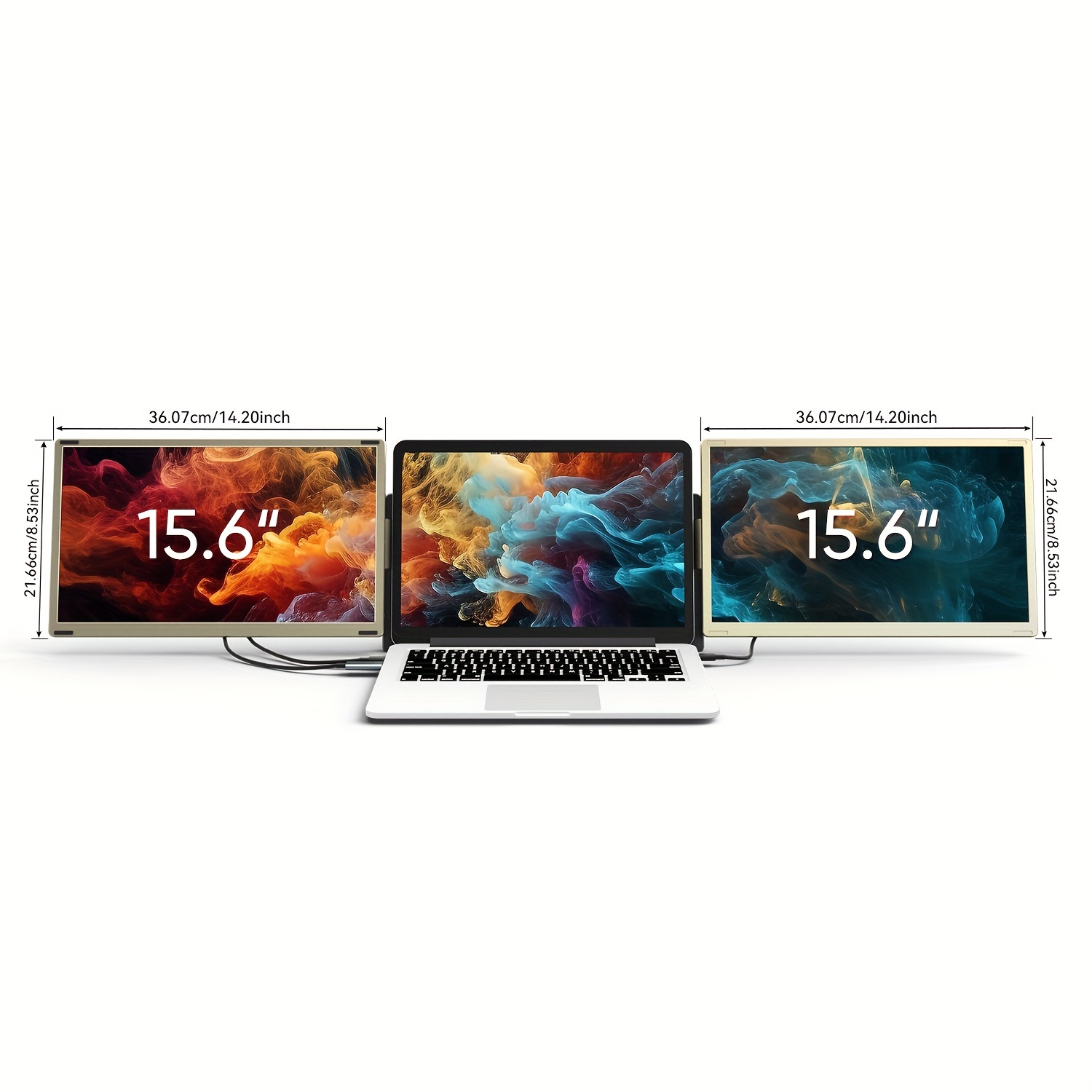 doyfan onitor Portatile per Laptop,14 FHD 1080P Doppio Estensore
