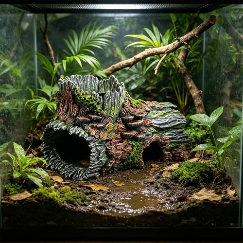 Aquarium Decorations Large Size Trunk Fish Tank Accessories Stump Shelter for Betta Hideout Caves Driftwood for Aquarium Simulation Tree Decor with Holes