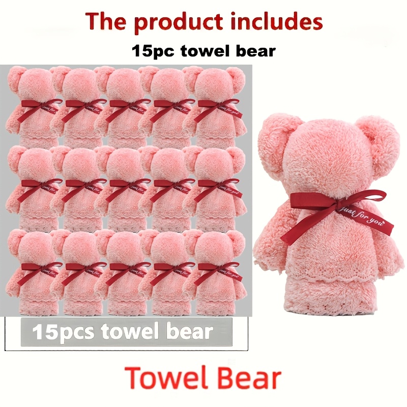 TEMU 15pcs Set Of Little Towels, Measuring 30*30cm ( * Inches). Practical And Bathroom Towels Hung On The Wall And Make For A Gift Option, Wash Cloths