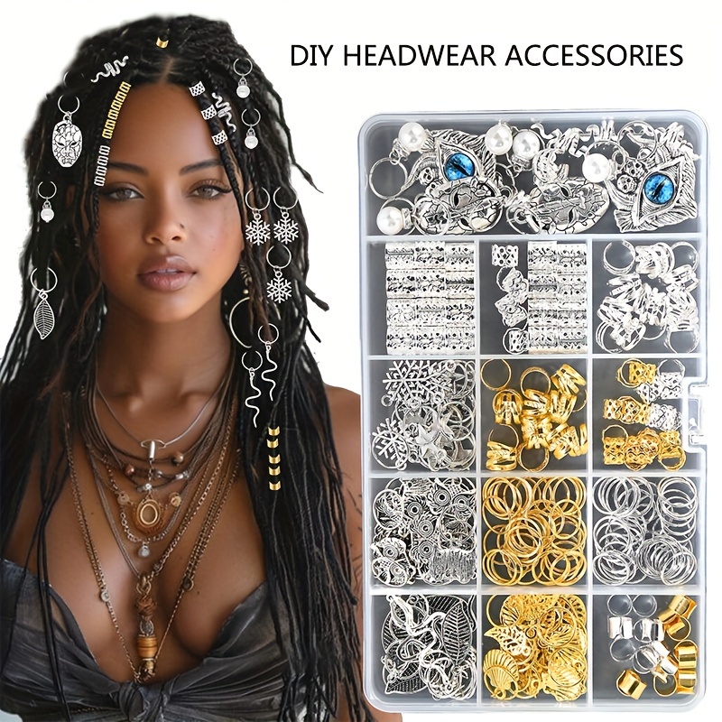 Nature Jewelry Loc + Braid Hairstyles Fairycore Boho Festival Wanderlust Accessory Bead Cuff Rasta Bling Dread outlets Wear Hippie