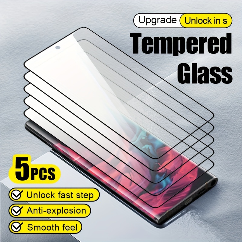 

5-pack Tempered Glass Screen Protector S24 Ultra/s23/s22/s21 Series, , Anti-fingerprint, Full Coverage, , , Hot Bending Fit