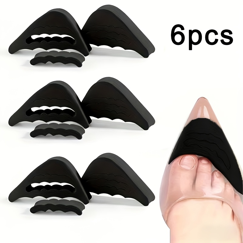 TEMU Juego de 3 de almohadillas para dedos, cojines suaves para los dedos, plantillas cómodas para el antepié, adecuadas para tacones altos, zapatos