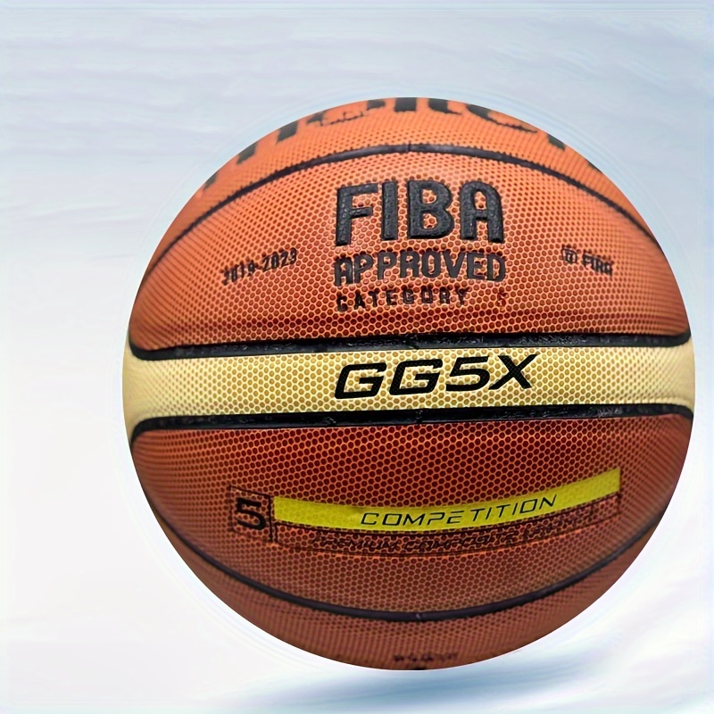 

1pc, Official Size 7/6/5 Basketball, Gg7x, Faux Leather, Color, For Adult Outdoor & Indoor Training, Equipment