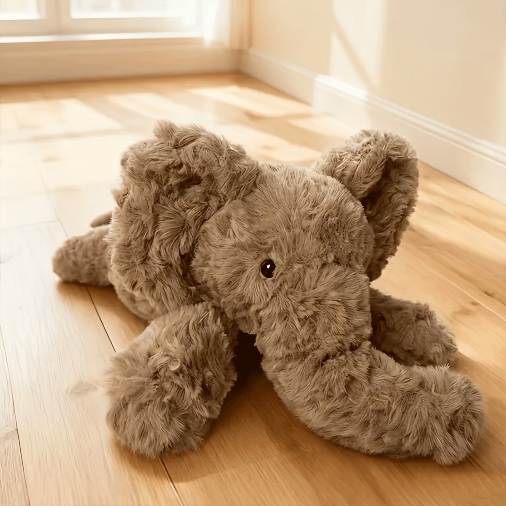 Cartoon Elephant Plush Toy Cute Funny Soft Stuffed Elephant Dolls Sofa Decor Cozy Elephant Plush For Bedroom Pillow Birthday Gift For