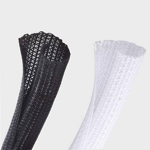 split open braided cable sleeve 50cm 3000cm multiple sizes wire protection management ideal for tv pc usb cables power cords audio cables car engine more resistant self wrapping design black white options
