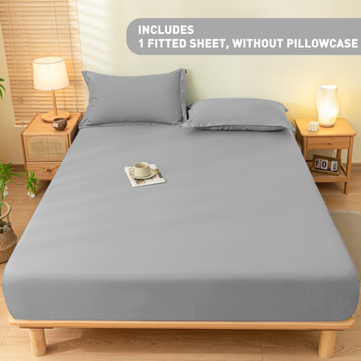 1pc Of Soft And Comfortable Fitted Sheet, Breathable And Versatile, Washable, Suitable For Bedrooms, Guest Rooms, Schools, And , Bedding