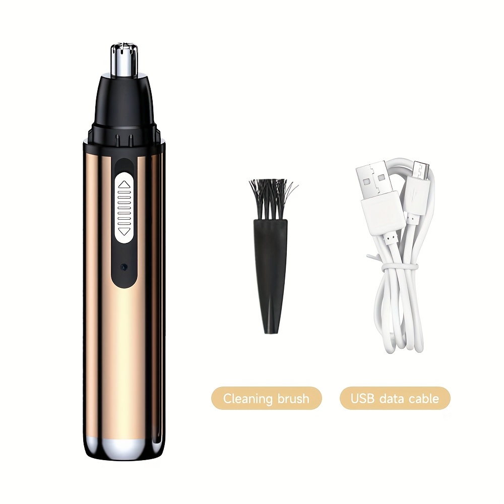   sleek usb rechargeable ear nose hair trimmer   facial hair removal for men women 400mah lithium battery design with   eyebrow clipper Product details 5